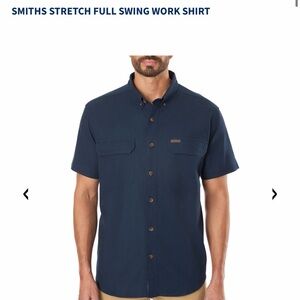 SMITH Dark Blue Casual Button Down Shirt (NWT)